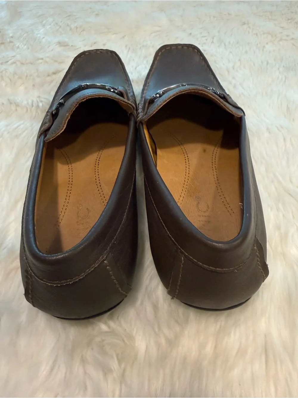Vionic Mason Men's Brown Leather Bit Loafers Slip On Size 11.5